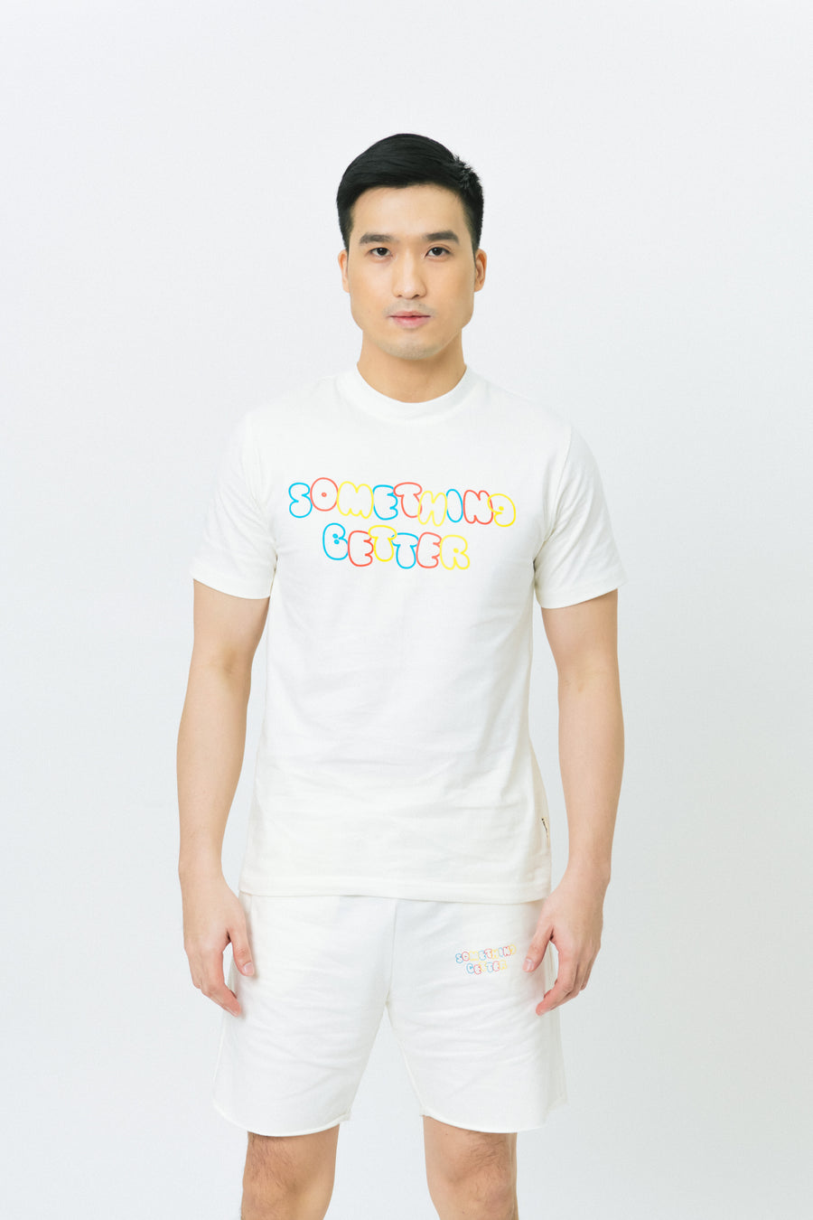 Something Better Play Stencil Tee Ivory